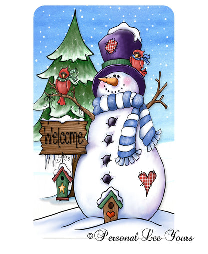 Snowman Wreath Sign * Welcome * Winter * 3 Sizes * Lightweight