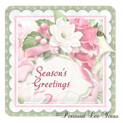 Christmas Wreath Sign * Season's Greetings * 3 Sizes * Lightweight Metal