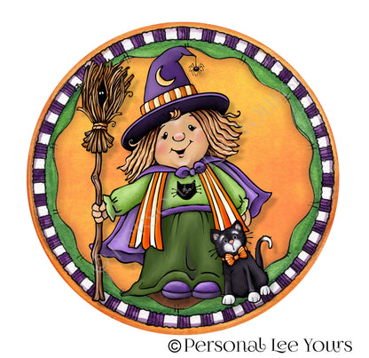 Wreath Sign * Willow The Witch * Round * Lightweight Metal