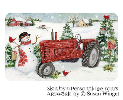 Susan Winget Exclusive Sign * Winter On The Farm * 3 Sizes * Lightweight Metal